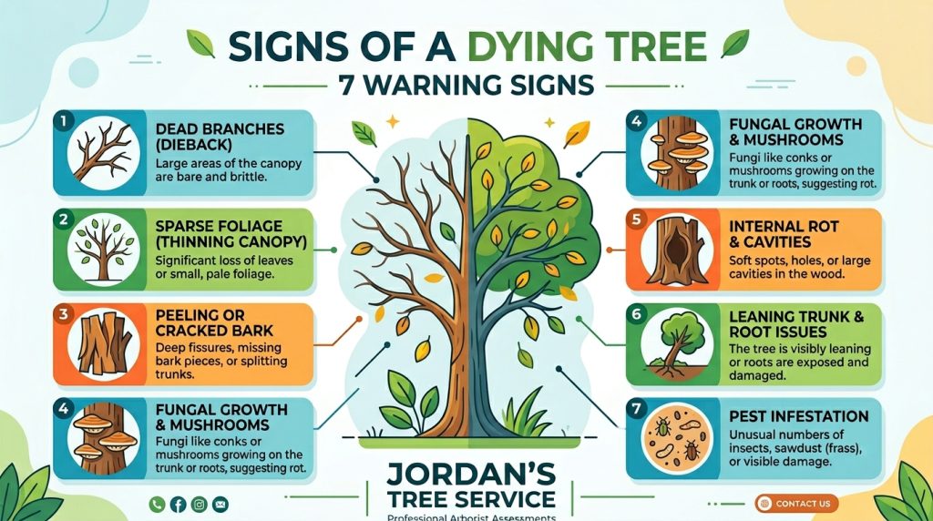 Signs of dying tree