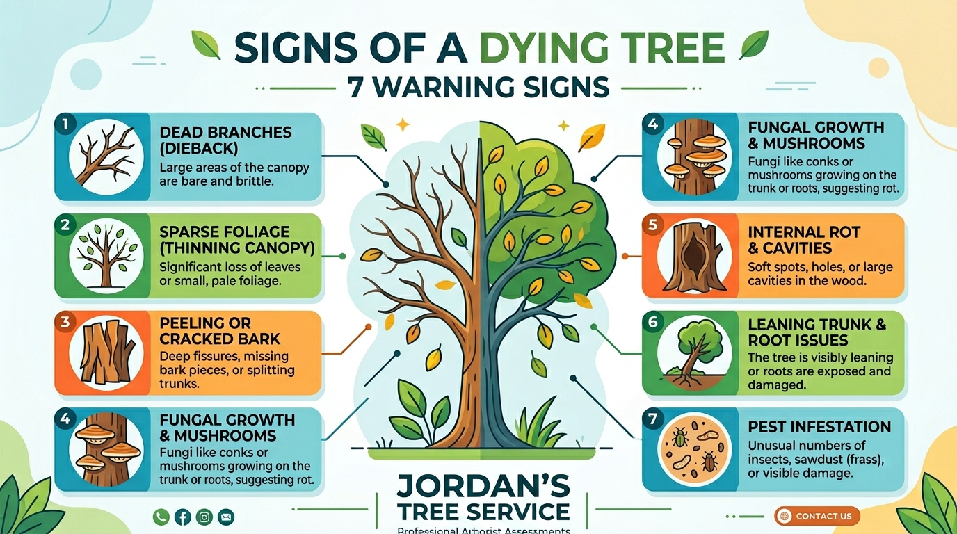 Signs of dying tree